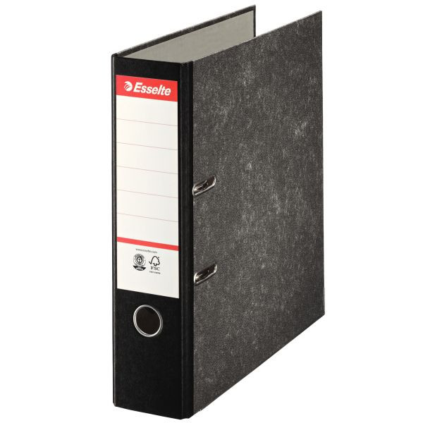 20 Stück Esselte Ordner 46997, A4 75mm breit Karton schwarz 4001536469978 Esselte