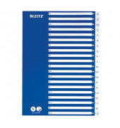 Kunststoffregister 1253-60-01, A bis Z, A4, 120µm, weiße Taben, 24-teilig