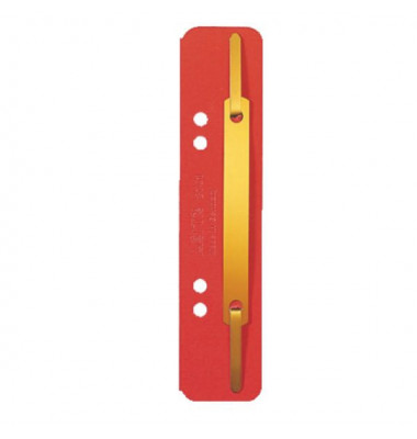 Heftstreifen kurz 3701-00-25, 35x158mm, Karton mit Metalldeckleiste, rot