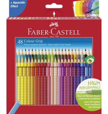 Buntstifte-Set Colour GRIP, 112449, farbig sortiert, dreikant, Packung