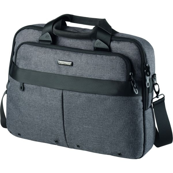 4021068461660 - LIGHTPAK Laptoptasche WOOKIE Kunstfaser grau 46166 bis 432 cm (17 Zoll)