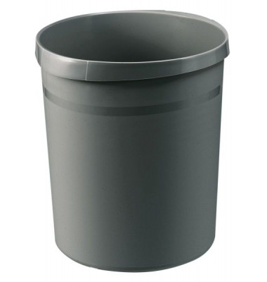 Papierkorb Grip 18190-191, 18 Liter, rund, dunkelgrau