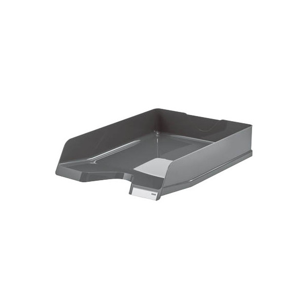4012473991163 - Briefablage Viva 10275-191 A4   C4 dunkelgrau-hochglänzend Kunststoff stapelbar 4012473991163 HAN