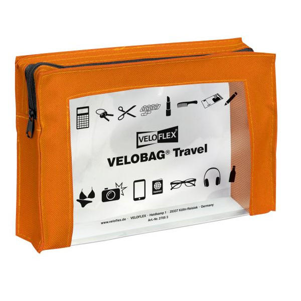 4000225068720 - Reißverschlusstasche VELOCOLOR® Travel PVC orange A5 230 x 160 mm 4000225068720 Veloflex
