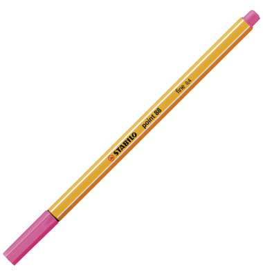 Fineliner point 88, 88/17, orange, wei&szlig;e Streifen (Schreibfarbe: erika), 0,4mm
