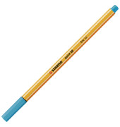 Fineliner point 88, 88/31, orange, wei&szlig;e Streifen (Schreibfarbe: hellblau), 0,4mm