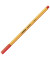 Fineliner point 88, 88/48, orange, wei&szlig;e Streifen (Schreibfarbe: hellrot), 0,4mm
