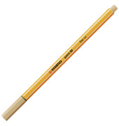 Fineliner point 88, 88/88, orange, wei&szlig;e Streifen (Schreibfarbe: ocker hell), 0,4mm