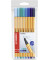 Fineliner point 88 Etui Blautöne mit 8 Stiften