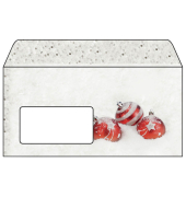 Weihnachtsumschl&auml;ge Weihnachtskugeln Winter Flair DU247, Din Lang, 90g