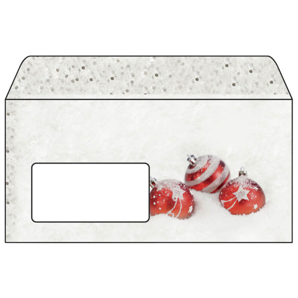 4004360827112 - Weihnachtsumschlag Winter Flair Din Lang mit Fenster DU247 4004360827112 50 Stück