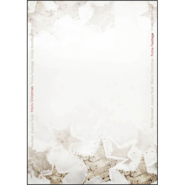 14 Stück Sigel Weihnachtsbriefpapier Christmas Timber DP250, A4, 90g 4004360827174 Sigel