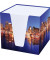 Zettelbox 46546, Skyline, 92x92mm, inkl. 900 Notizzettel, mehrfarbig, Karton