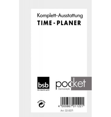 Kalendereinlage 02-0071, Pocket, 1 Woche / 2 Seiten, 80x128mm (A7), 2027
