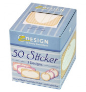 Stickeretikett 75 x 38 mm (B x H) 38mm bunt Homemade 50 Etik./Pack.