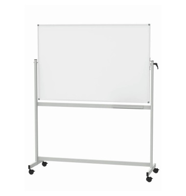 Stativdrehtafel-Whiteboard MAULstandard, 6460384, 165,5x194,5x55,8cm (BxHxT), emailliert, Aluminium