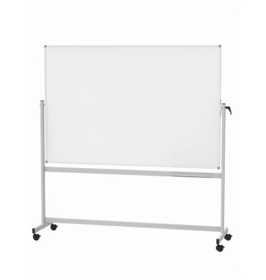 Stativdrehtafel-Whiteboard MAULstandard, 6460484, 195,5x194,5x55,8cm (BxHxT), emailliert, Aluminium