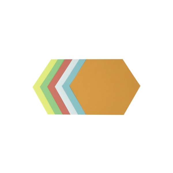 4003630009920 - Moderationskarten 4879 19x165cm Wabe 130g farbig sortiert  4003630009920 250 Stück