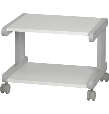 Druckertisch, 38cm (H), 46x39cm (BxT), weiß / lichtgrau