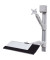 Sitz-Steh-Wandstation 17.99.1139, für 1 Monitor, 63,2cm breit, höhenverstellbar, zerlegt, grau