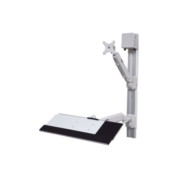 7611990116690 -  Sitz-Steh-Wandstation 17991139 für 1 Monitor 632cm breit höhenverstellbar zerlegt grau 7611990116690 VALUE