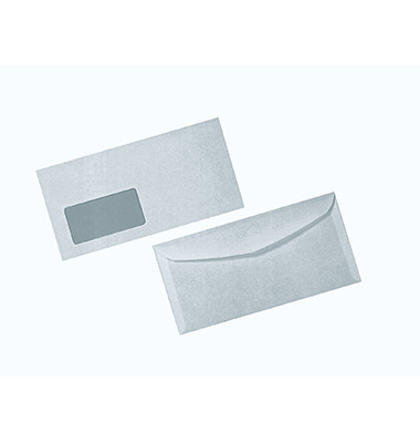 Briefumschlag 3000 DIN C6/C5 229 x 114 mm (B x H) mit Fenster 80g/m² mit gummierter Klappe Papier weiß Briefumschlag 3000 DIN C6/C5 229 x 114 mm (B x H) mit Fenster 80g/m² mit gummierter Klappe Papier weiß