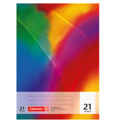 Schulheft 10-4432102, Lineatur 21 / liniert, A4, 80g, regenbogen, 32 Blatt / 64 Seiten