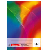 Schulheft 10-4530402, Lineatur 4 / liniert, A5, 80g, regenbogen, 32 Blatt / 64 Seiten