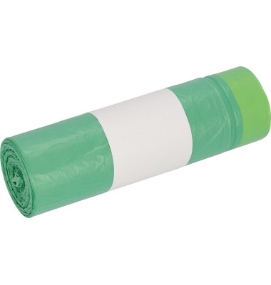 Müllbeutel 52801 Standard, grün, 60 Liter, mit Zugband