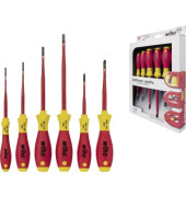 Schraubendrehersatz slimFix Karton 2 Kreuz-Schraubendreher 4 Schlitz-Schraubendreher 7 St./Pack.