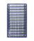 Werkstatt-Magazin 306 x 155 x 551 mm (B x H x T) 60 Fächer Metall