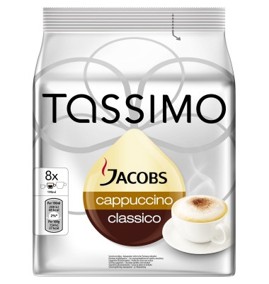 Kaffeekapseln Tassimo Cappuccino Classic 4031500, 8 St&uuml;ck, Kapseln im Portionsbeutel