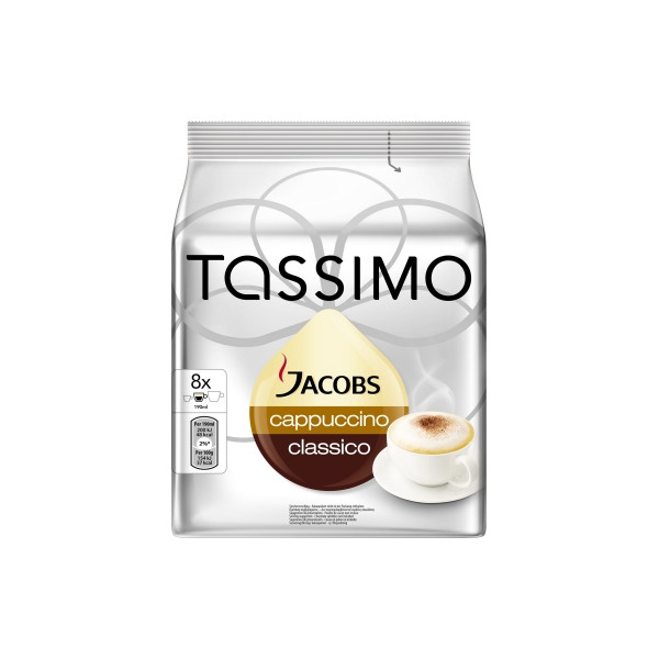 Jacobs Kaffeekapseln Tassimo Cappuccino Classic 4031500, 8 Stück, Kapseln im Portionsbeutel 8711000500019 Jacobs 16 Stück