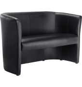 Sofa 1.275 x 765 x 615 mm (B x H x T) Leder schwarz