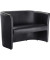 Sofa 1.275 x 765 x 615 mm (B x H x T) Leder schwarz