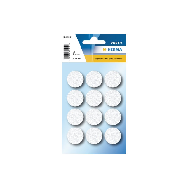 4008705150026 - 15002 Filzgleiter D22mm weiß 4008705150026 15002 12 Stück