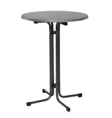 Stehtisch 01603303KH 110cm (H), Ø 80cm (BxT), rund, granit / anthrazit