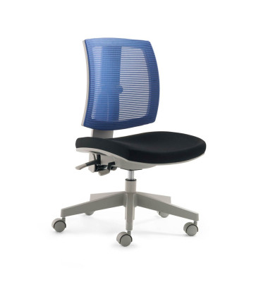Kinderdrehstuhl My Flexo 2432, blau / grau, bis 100kg, ohne Kopfst&uuml;tze