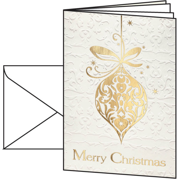 Sigel Weihnachtskarten Golden Fantasy A6 inkl. weißen Umschlägen DS049 4004360827372 Sigel 10 Stück