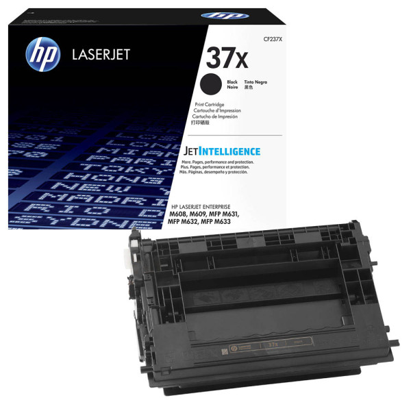 0889899204214 - 37X - Hohe Ergiebigkeit - Schwarz - Original - LaserJet - Tonerpatrone (CF237X) - für LaserJet Enterprise Flow MFP M631 MFP M632 LaserJet Managed Flow MFP M632 (CF237X)