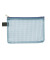 Reißverschlußtasche Mesh Bag PVC A6 173x118mm farblos/blau