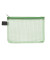 Reißverschlußtasche Mesh Bag PVC A6 173x118mm farblos/grün