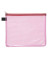 Reißverschlußtasche Mesh Bag PVC A5 244x190mm farblos/rot
