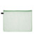 Reißverschlußtasche Mesh Bag PVC A4 347x262mm farblos/grün