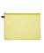 Reißverschlußtasche Mesh Bag PVC A4 347x262mm farblos/gelb