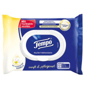 Toilettenpapier feucht, Sanft & Pflegend, Kamille, 836195, 1-lagig, wei&szlig;, 42 Blatt / Packung,