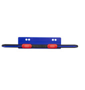 Heftstreifen kurz 1398532, 35x130mm, fassungsstark, Kunststoff mit Kunststoffdeckleiste, blau, 20 Stück