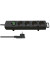 Comfort-Line Plus 4-fach Steckdosenleiste mit Schalter schwarz 1153100100