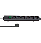 Comfort-Line Plus 6-fach Steckdosenleiste mit Schalter schwarz 1153300100