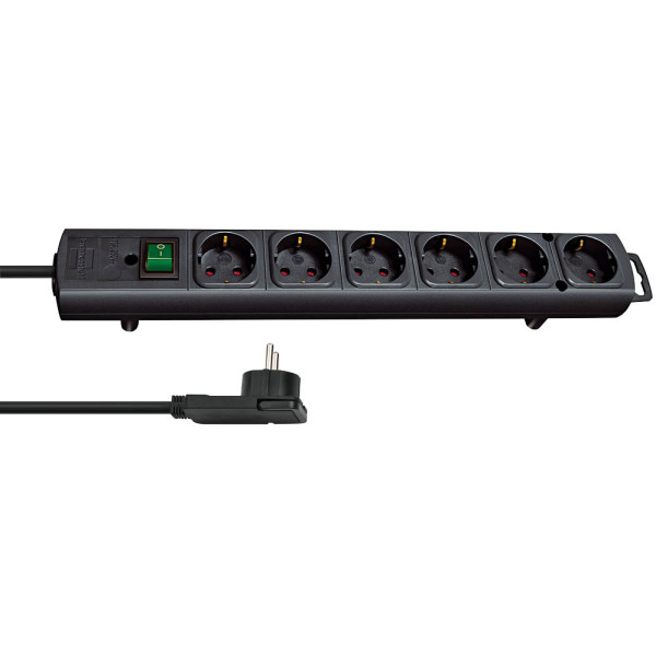 4007123641086 - Comfort-line plus steckdosenleiste 6-FACH (mit flachstecker schalter 2M kabel und extra breite abstände der stec - Brennenstuhl